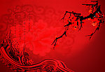 红色模板
