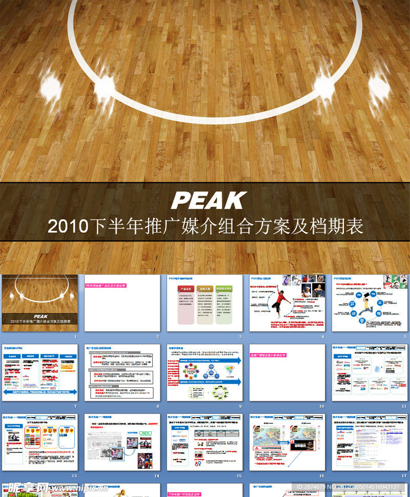 PEAK2010下半年推广媒介组合方案及档期表