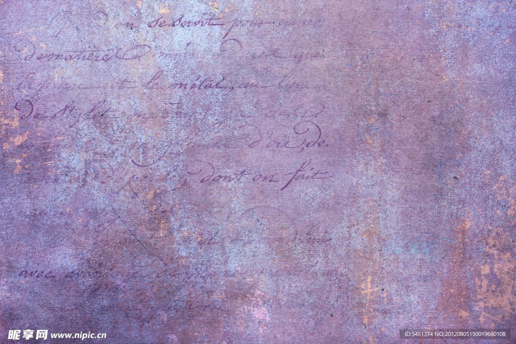 浪漫紫色信纸画布纹理