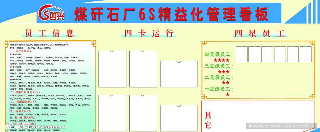 6s精益化管理看板