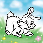 卡通小白兔