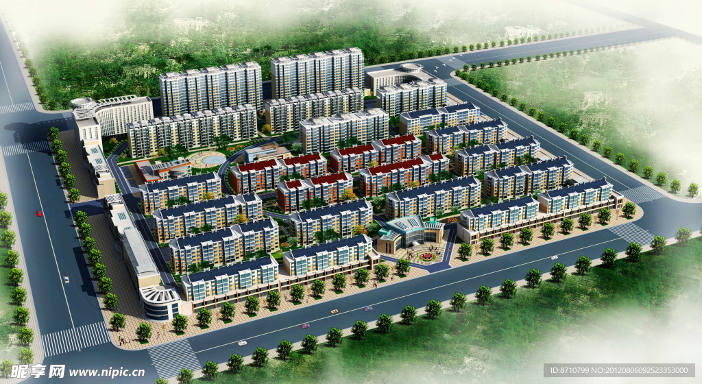 小区鸟瞰