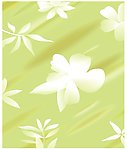 心情假日 树叶 花 浅绿底