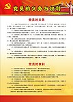 党员的义务与权利展板