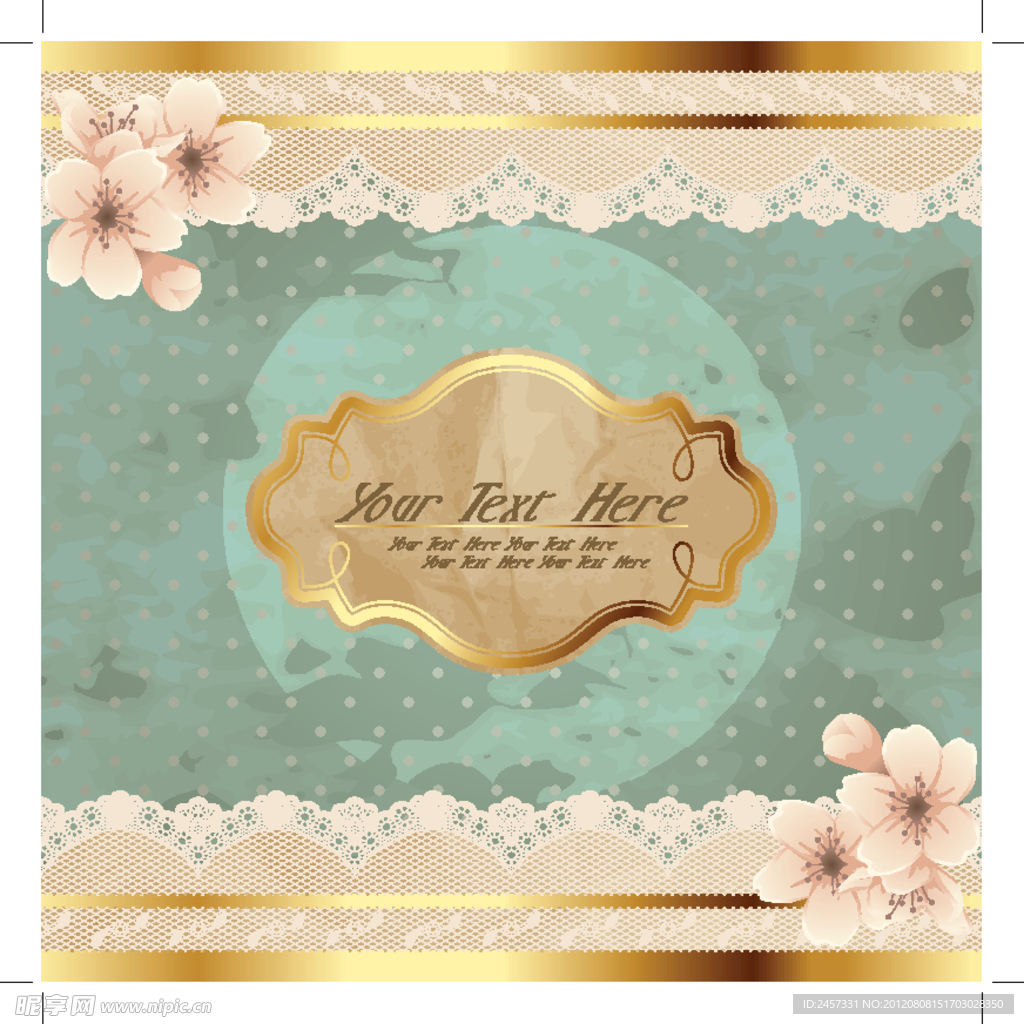 浪漫古典梦幻花纹花朵