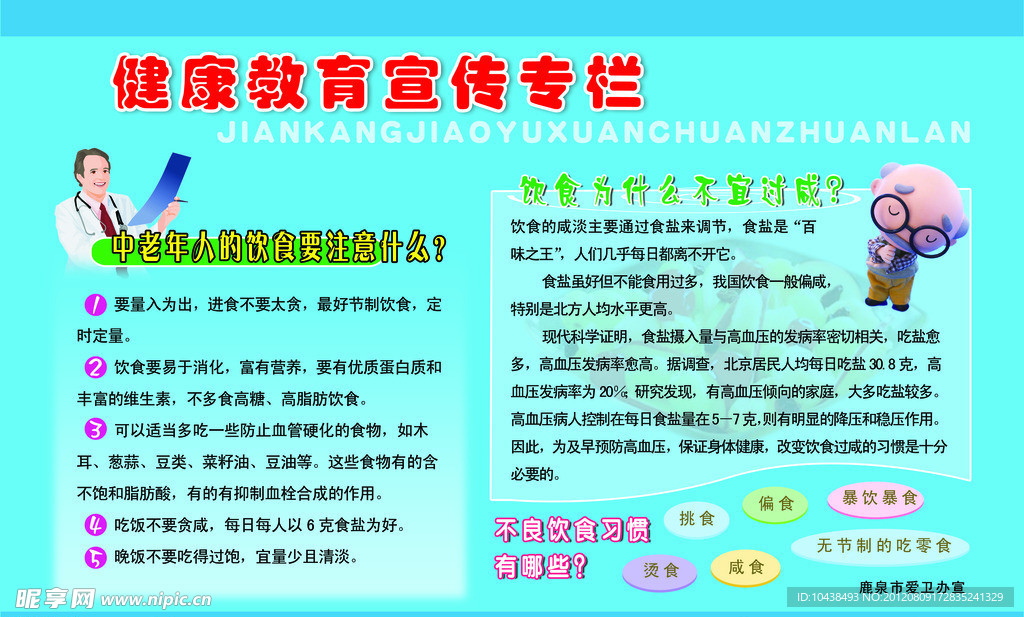 健康教育宣传栏