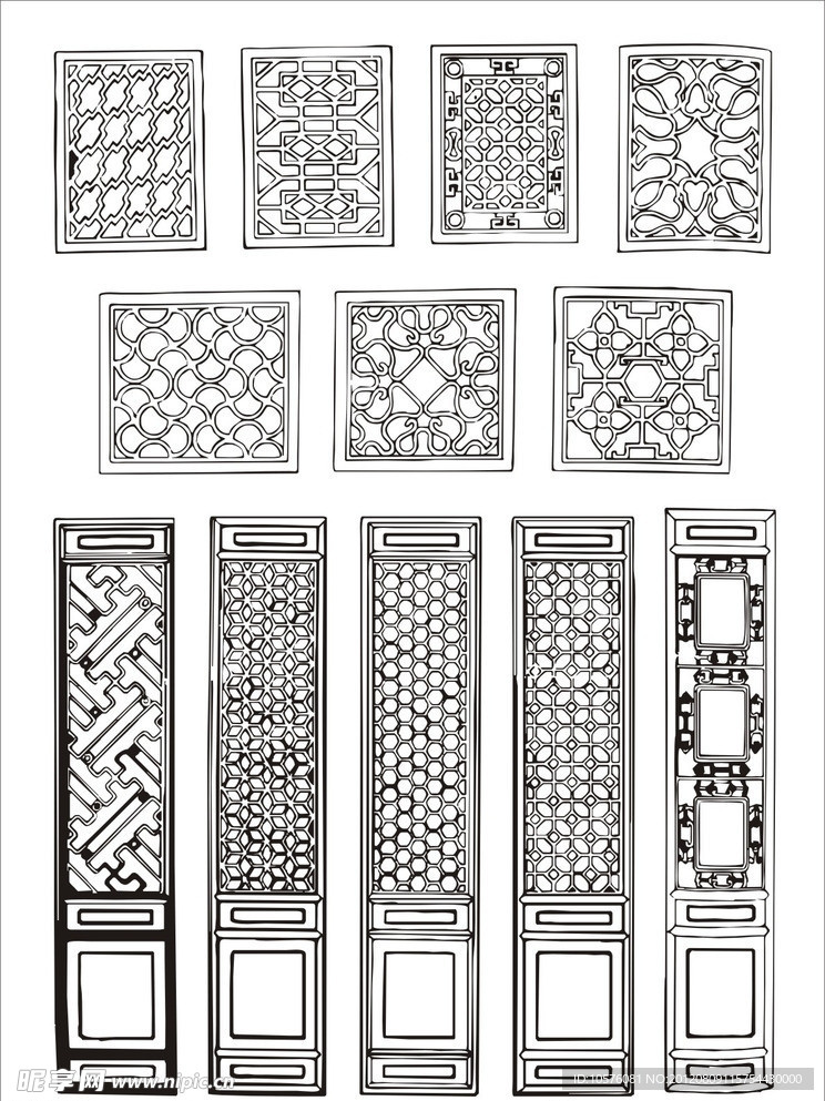 古代门窗纹