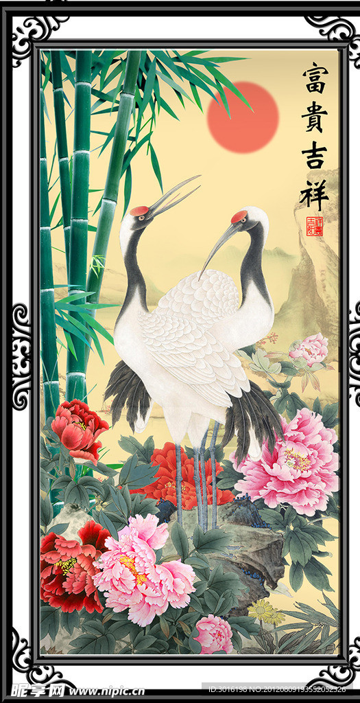 国画鹤