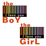 boy girl 情侣图案 服装印花图案