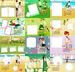 台历模板