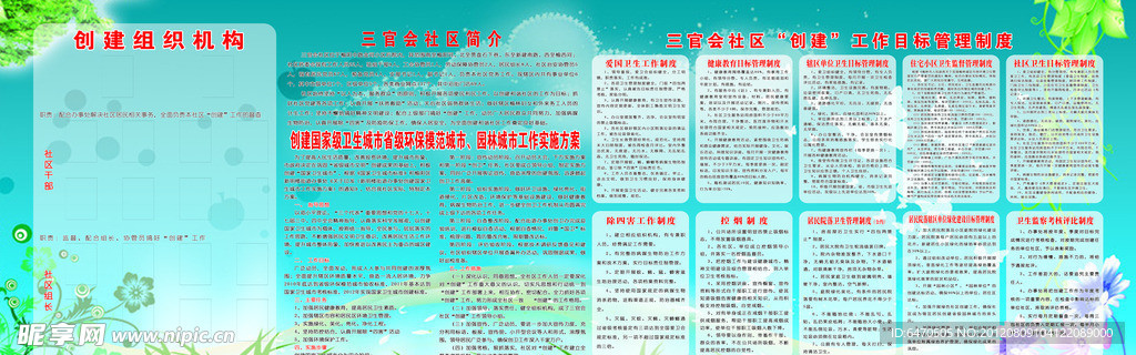创建网络机构展板