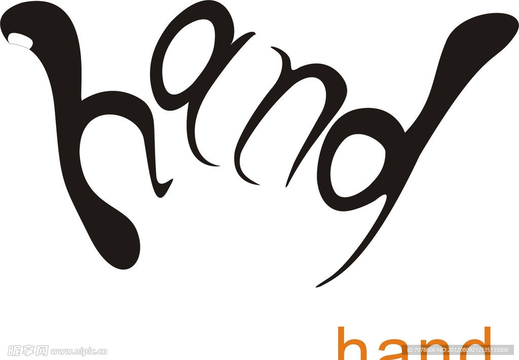 hand 字体设计