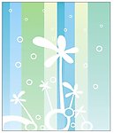 水果冻 花纹 线条 圆 泡泡 白花