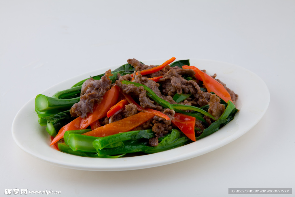 芥兰炒牛肉