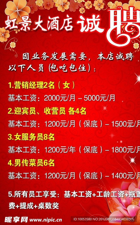 酒店招聘