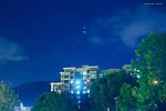城市建筑与夜空