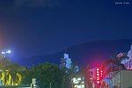 城市建筑与夜空