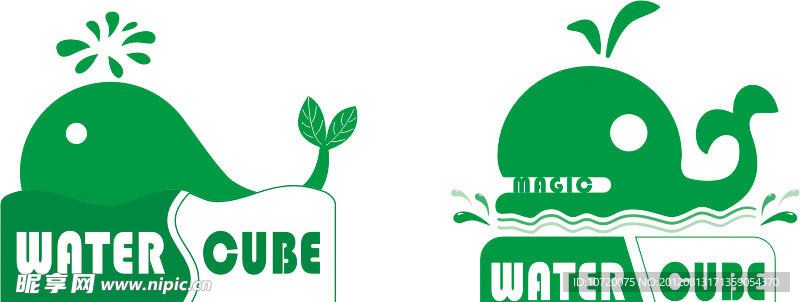 watercube 标识设计