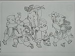 历代童婴图白描集