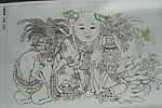 历代童婴图白描集
