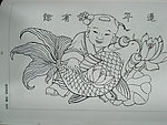历代童婴图白描集