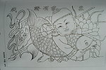 历代童婴图白描集