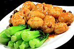 菜胆扒鱼面筋