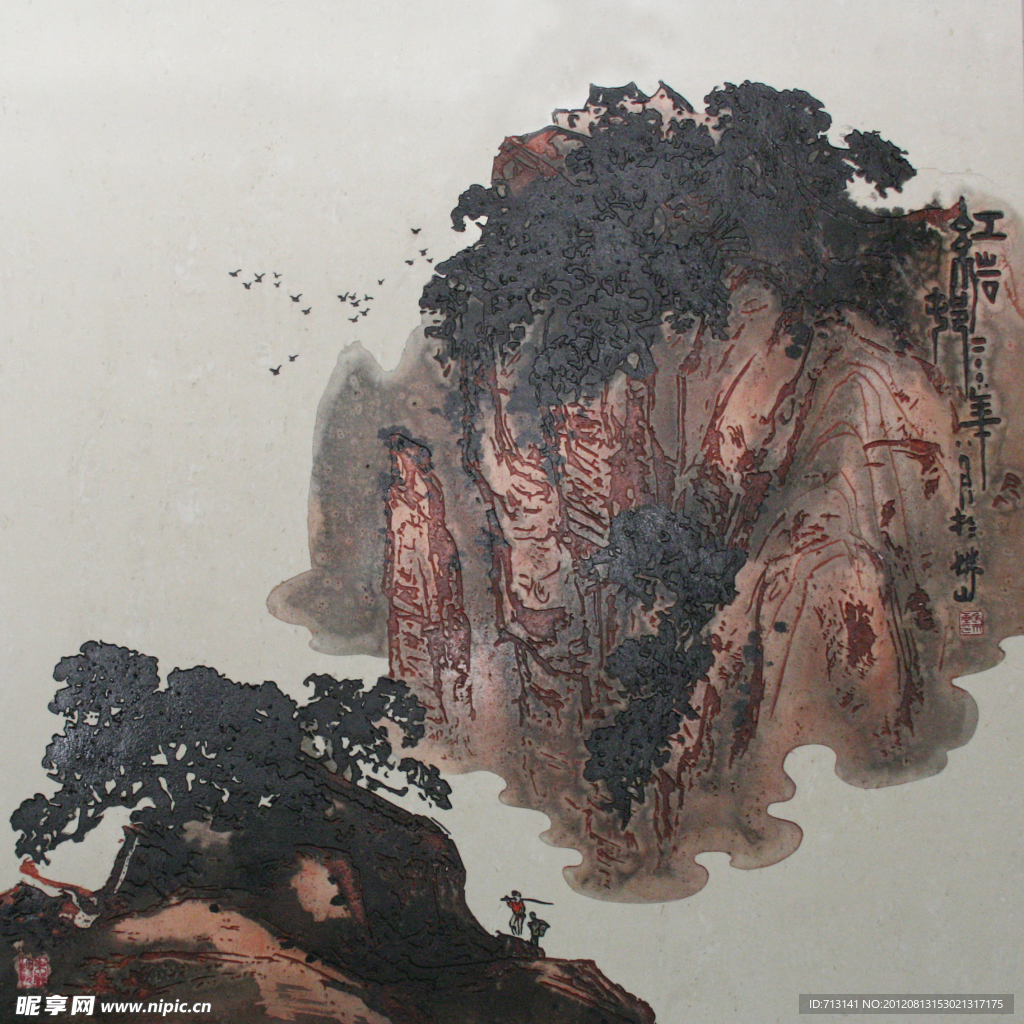 艺术雕刻砖国画砖