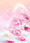 粉色浪漫花瓣背景