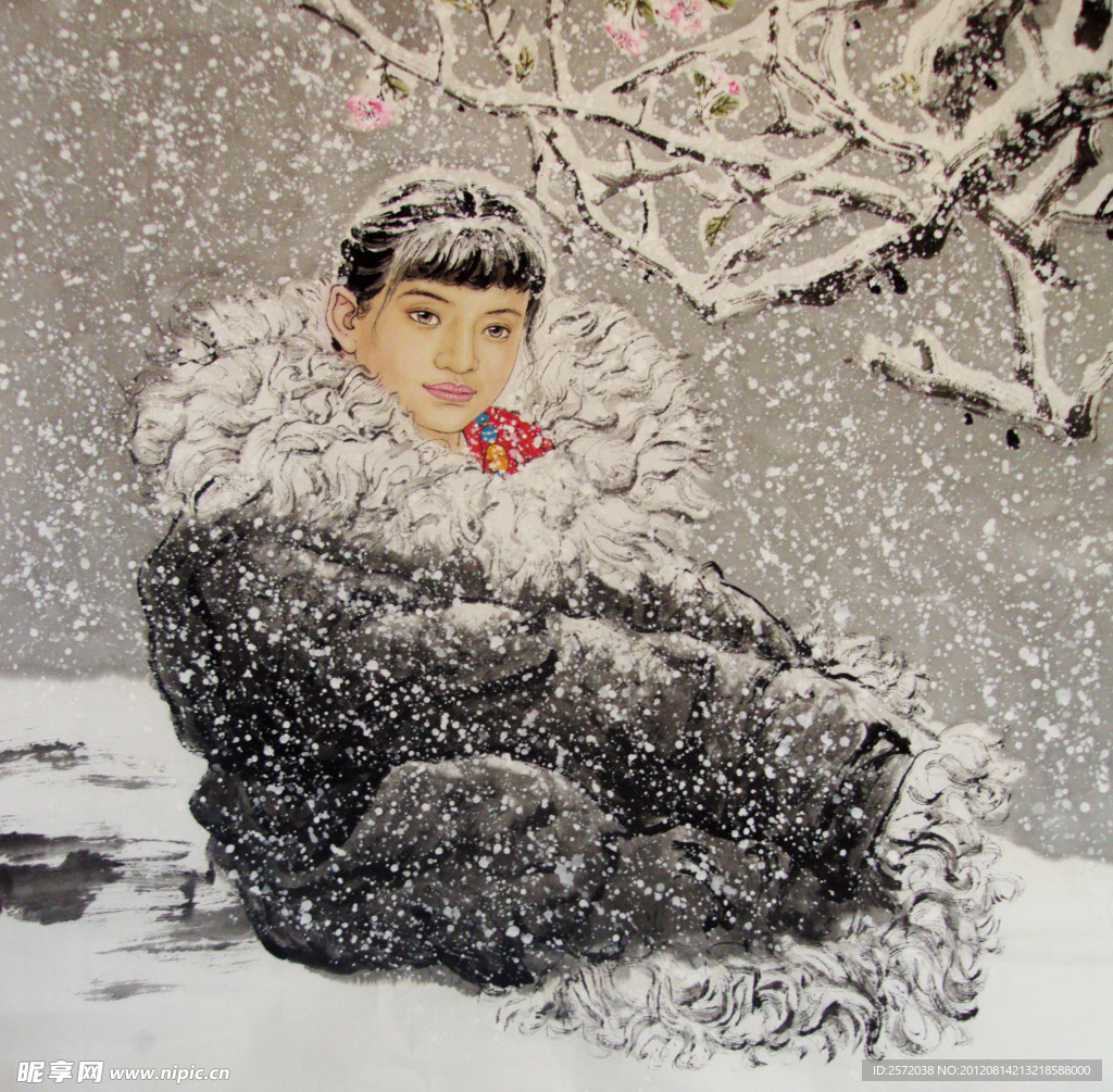 雪地女孩