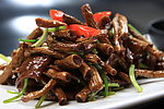 油爆茶树菇