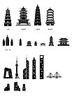 中国建筑矢量图