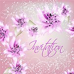 浪漫梦幻花纹花朵 花卡