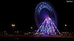 摩天轮夜景灯光