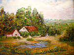 油画 小村美景