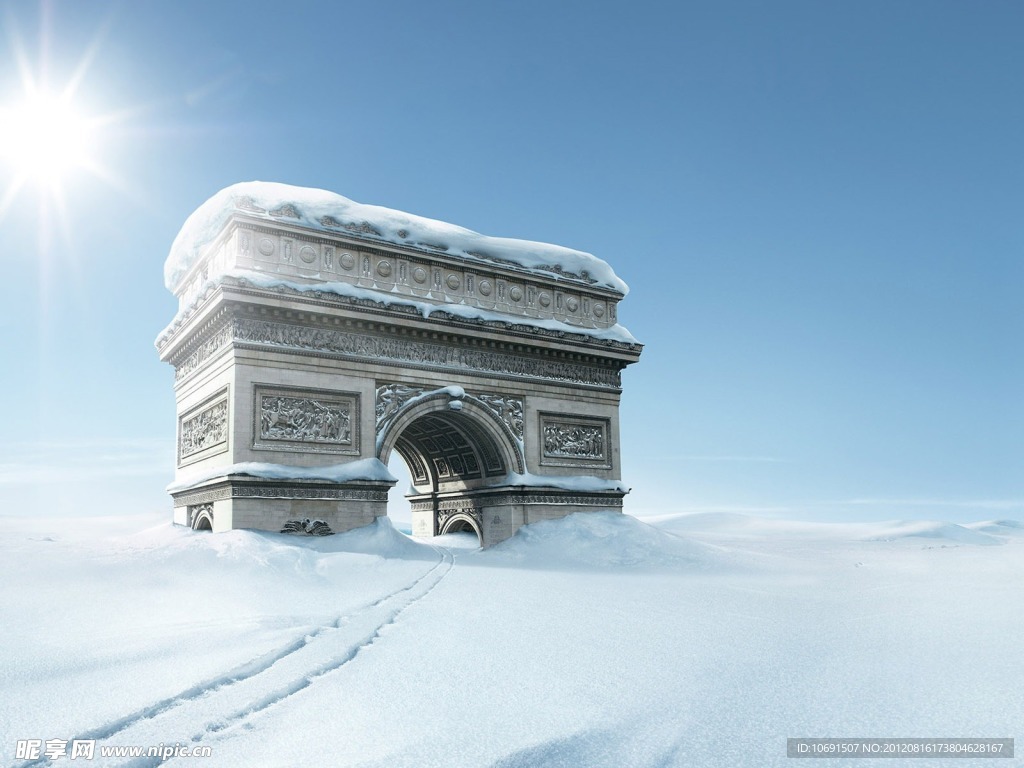雪地建筑