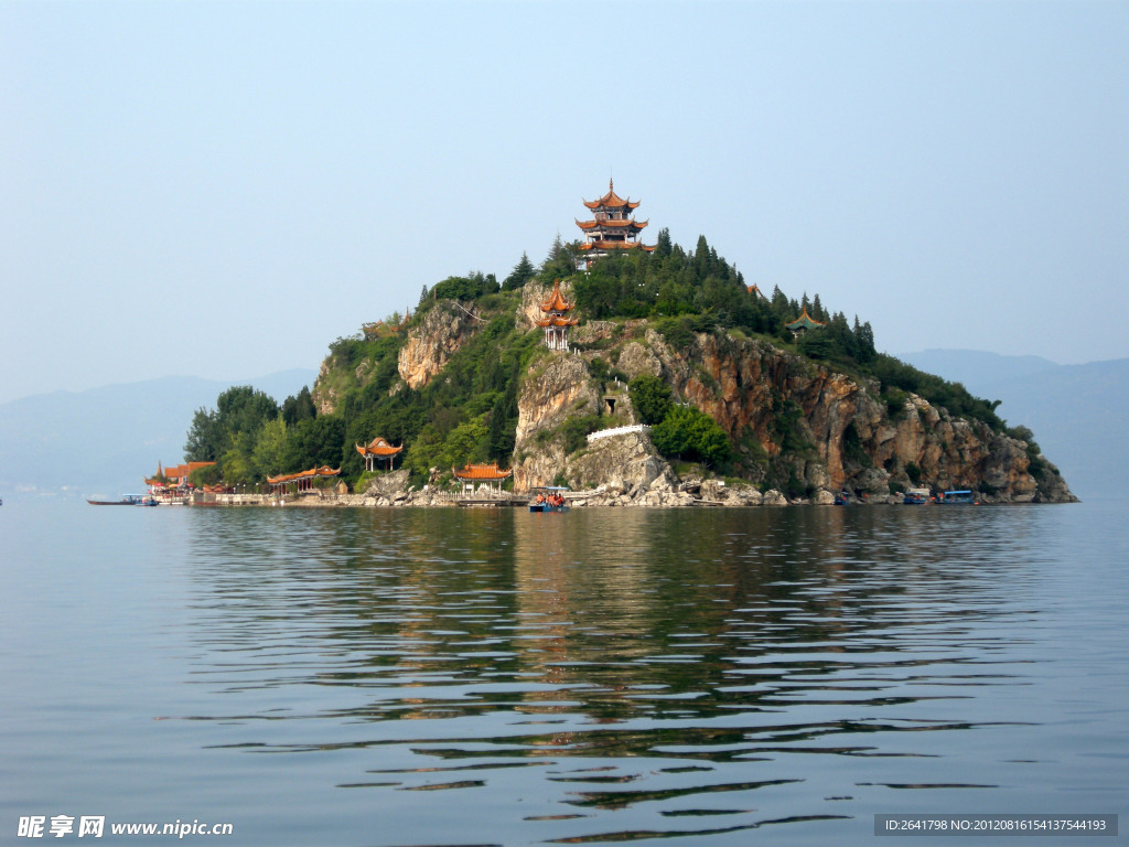 江川抚仙湖孤岛