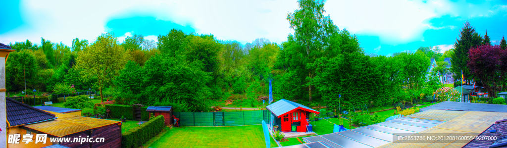 绿色的居住环境全景