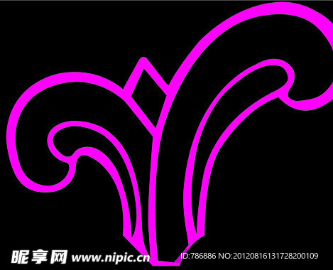 装饰喷绘花纹