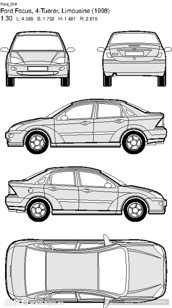 福特汽车线框图