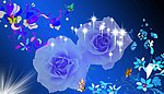 漂花纹花卉图案
