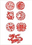 剪纸画纹
