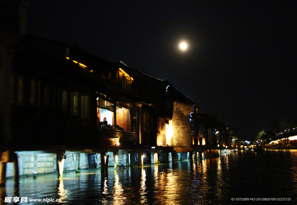 江南水乡乌镇夜景