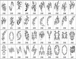 花边 花纹 线条图案笔刷