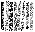 矢量 花纹 花边