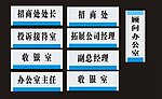 公司科室牌