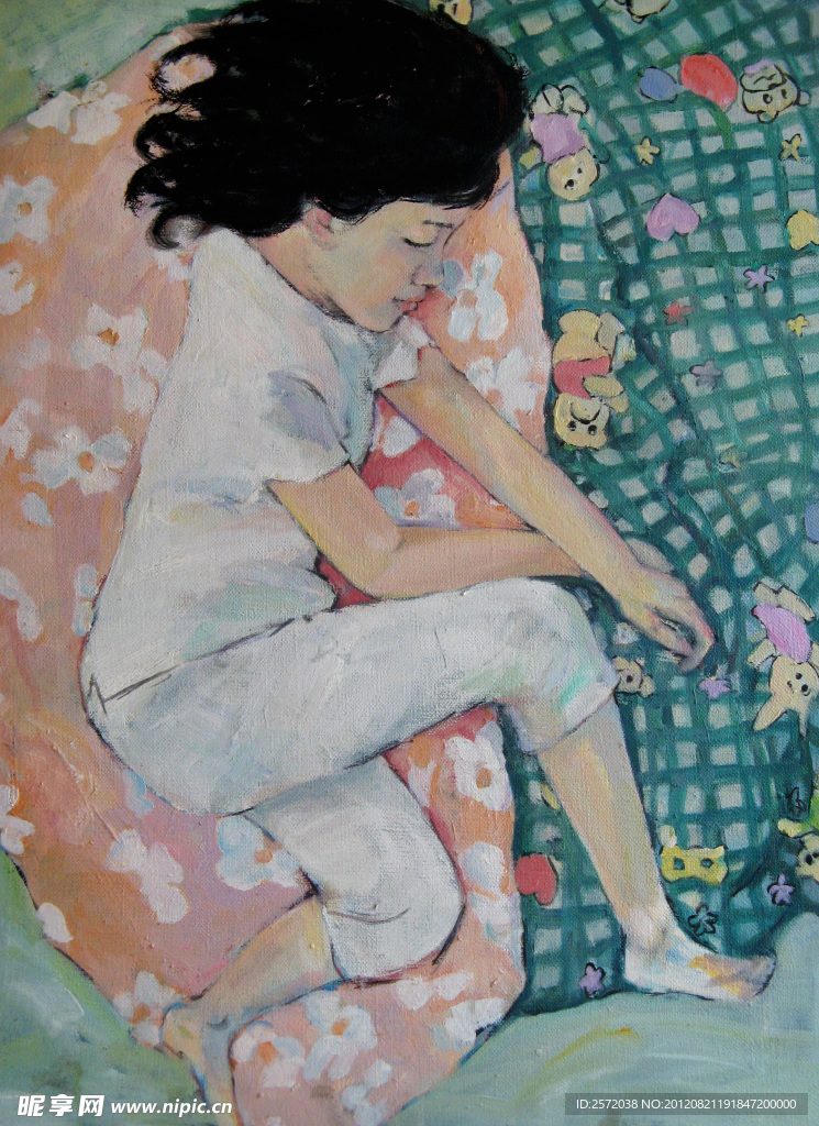 油画 眠