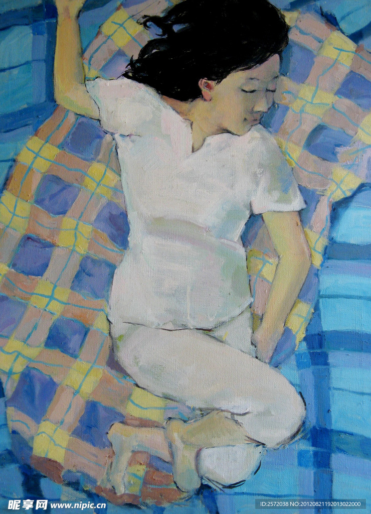 油画 眠