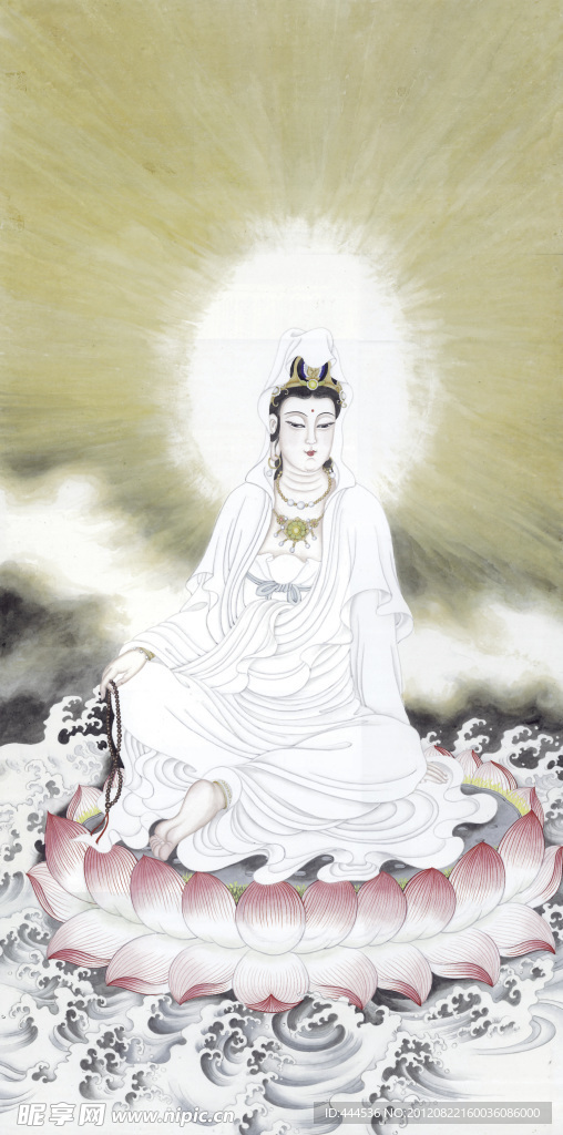 水墨画 观音