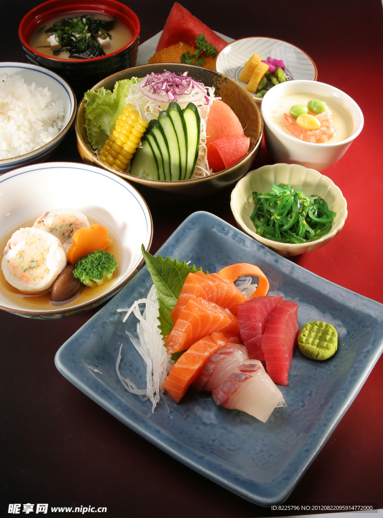日本料理套餐原料